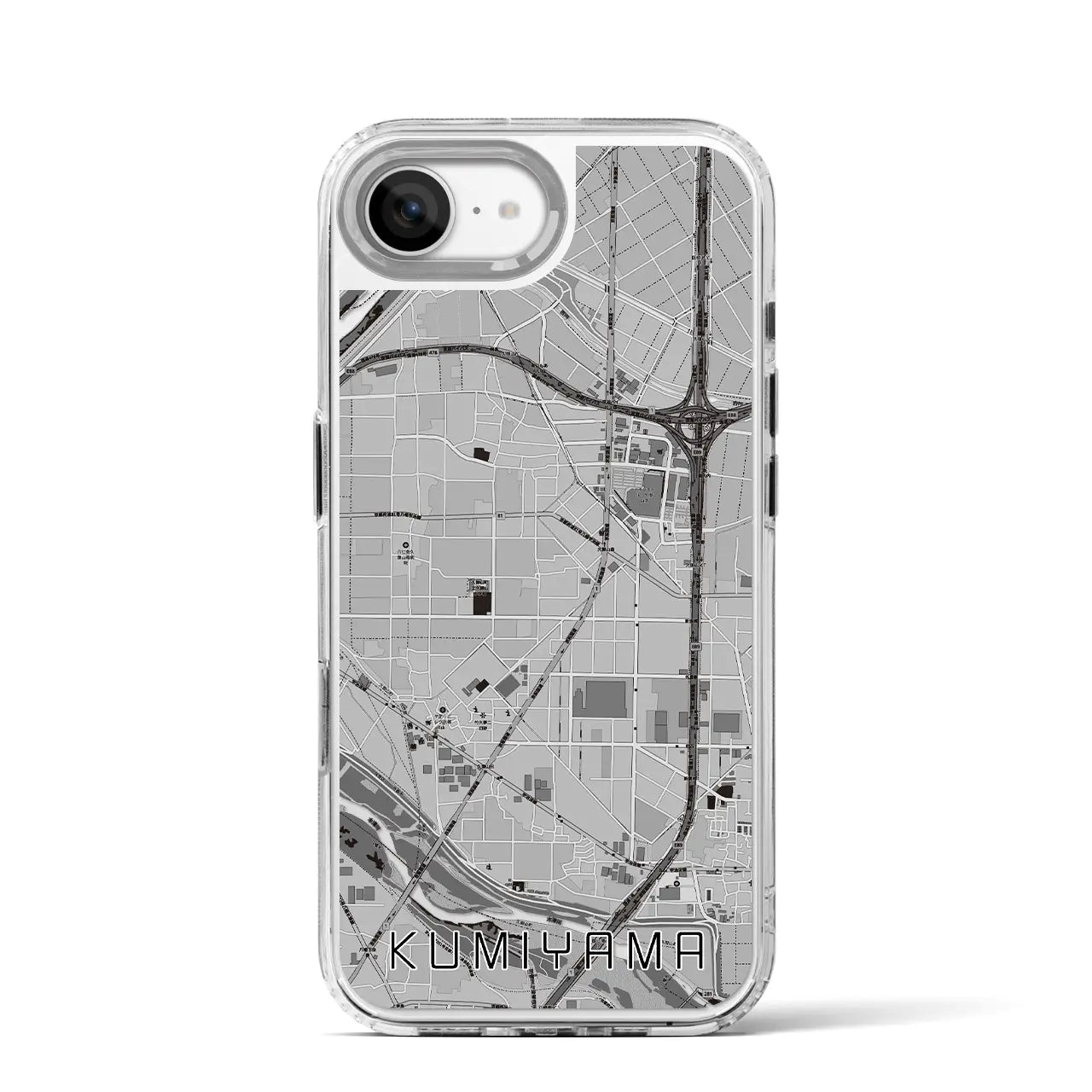 【久御山（京都府）】地図柄iPhoneケース（MagSafeタイプ）
