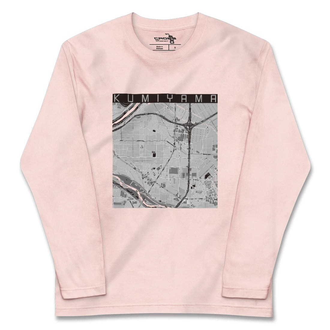 【久御山（京都府）】地図柄ロングスリーブTシャツ