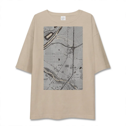【久御山（京都府）】地図柄ビッグシルエットTシャツ