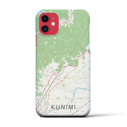 【国見（福島県）】地図柄iPhoneケース（バックカバータイプ）