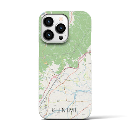 【国見（福島県）】地図柄iPhoneケース（バックカバータイプ）