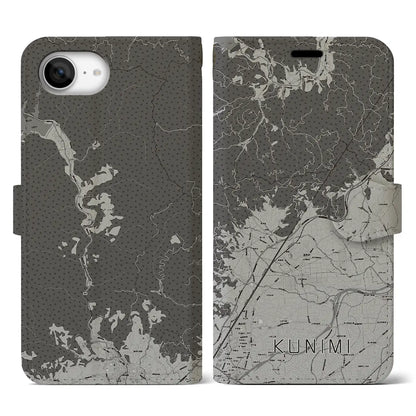 【国見（福島県）】地図柄iPhoneケース（手帳タイプ）