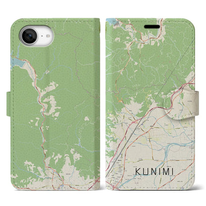 【国見（福島県）】地図柄iPhoneケース（手帳タイプ）