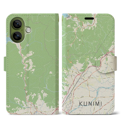 【国見（福島県）】地図柄iPhoneケース（手帳タイプ）