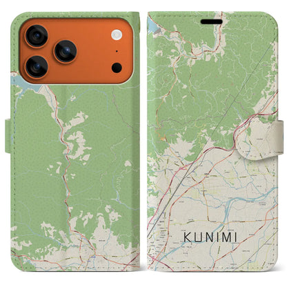 【国見（福島県）】地図柄iPhoneケース（手帳タイプ）