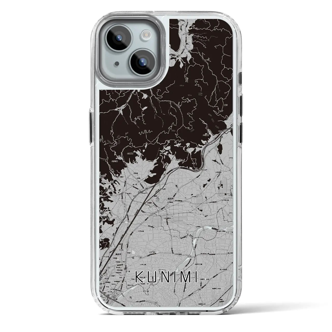 【国見（福島県）】地図柄iPhoneケース（MagSafeタイプ）