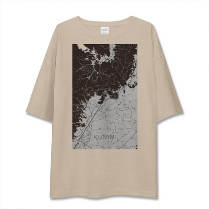 【国見（福島県）（福島県）】地図柄ビッグシルエットTシャツ