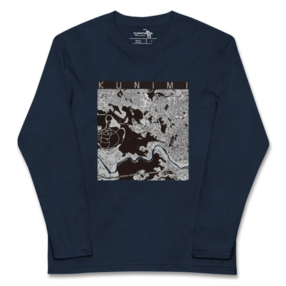 【国見（宮城県）】地図柄ロングスリーブTシャツ