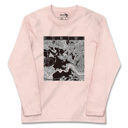 【国見（宮城県）】地図柄ロングスリーブTシャツ
