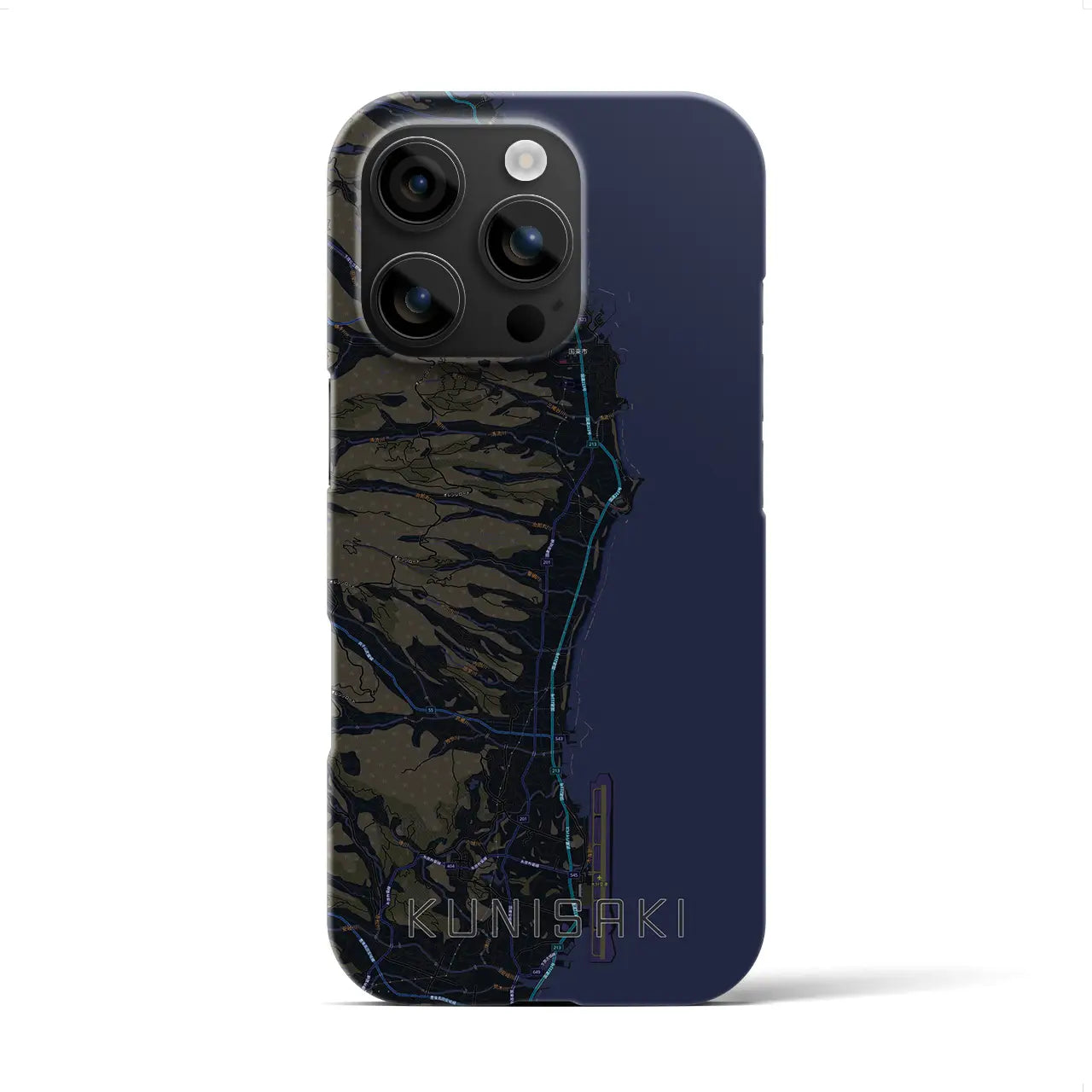 【国東（大分県）】地図柄iPhoneケース（バックカバータイプ）