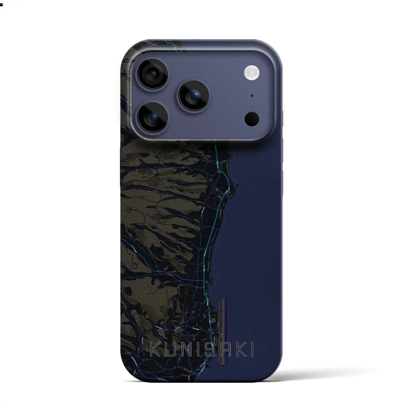 【国東（大分県）】地図柄iPhoneケース（バックカバータイプ）