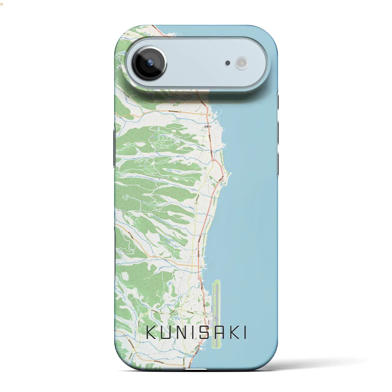 【国東（大分県）】地図柄iPhoneケース（バックカバータイプ）