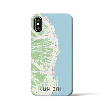 【国東（大分県）】地図柄iPhoneケース（バックカバータイプ）