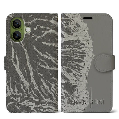 【国東（大分県）】地図柄iPhoneケース（手帳タイプ）