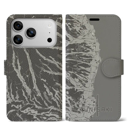 【国東（大分県）】地図柄iPhoneケース（手帳タイプ）