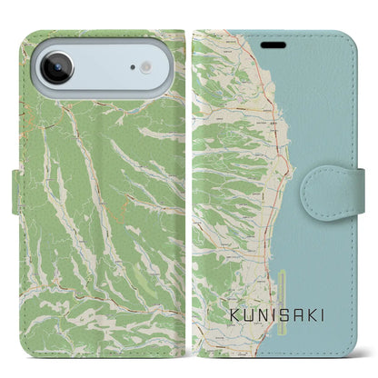 【国東（大分県）】地図柄iPhoneケース（手帳タイプ）