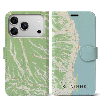 【国東（大分県）】地図柄iPhoneケース（手帳タイプ）