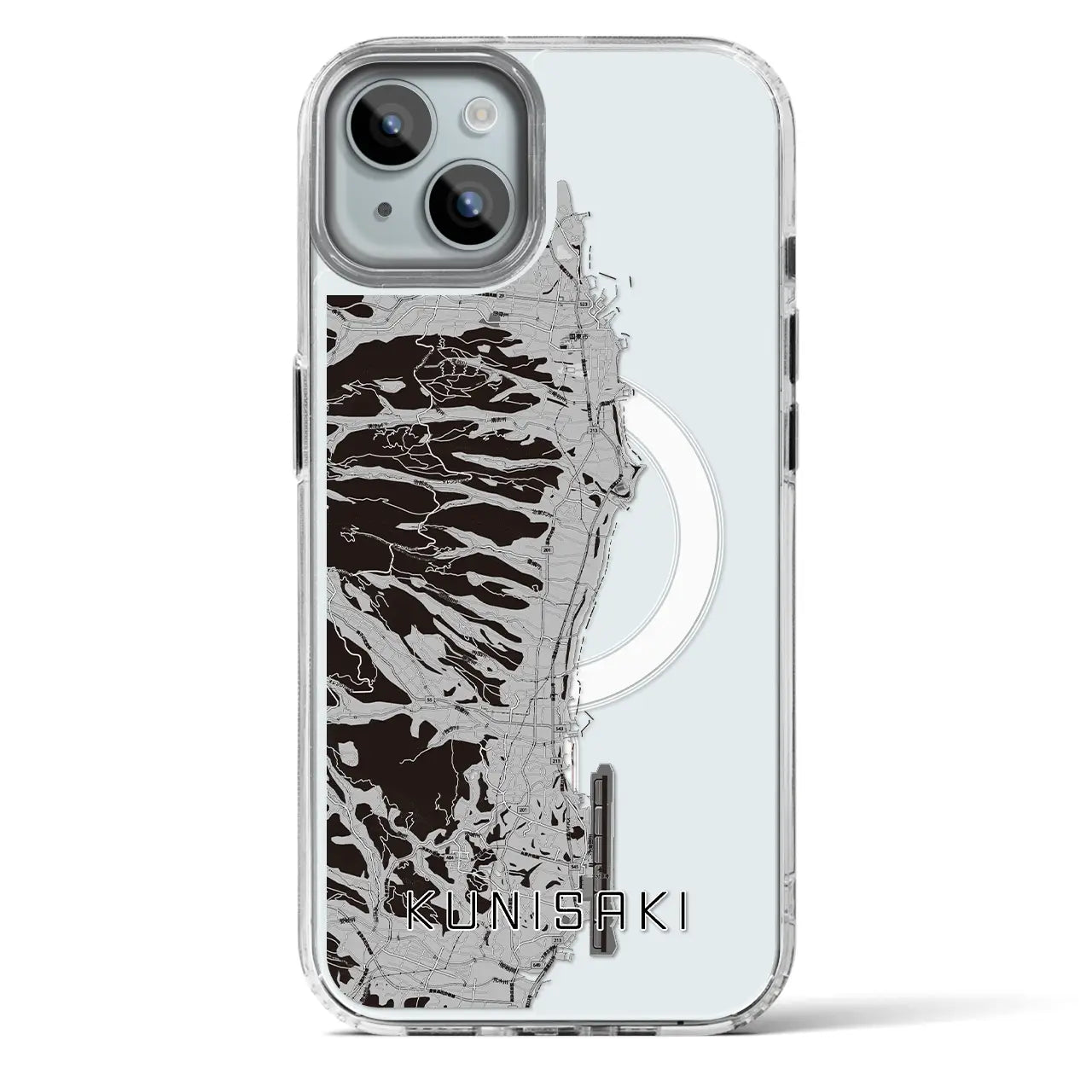 【国東（大分県）】地図柄iPhoneケース（MagSafeタイプ）