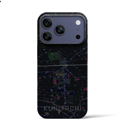 【国立2（東京都）】地図柄iPhoneケース（バックカバータイプ）