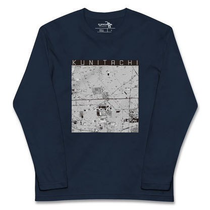 【国立2（東京都）】地図柄ロングスリーブTシャツ