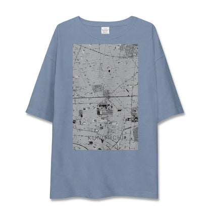【国立2（東京都）】地図柄ビッグシルエットTシャツ
