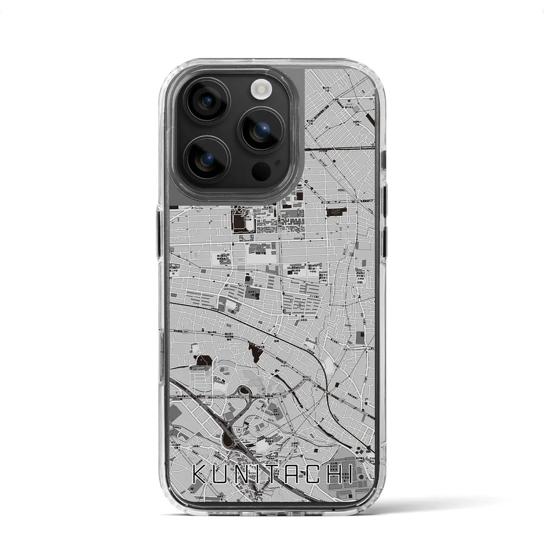 【国立（東京都）】地図柄iPhoneケース（MagSafeタイプ）