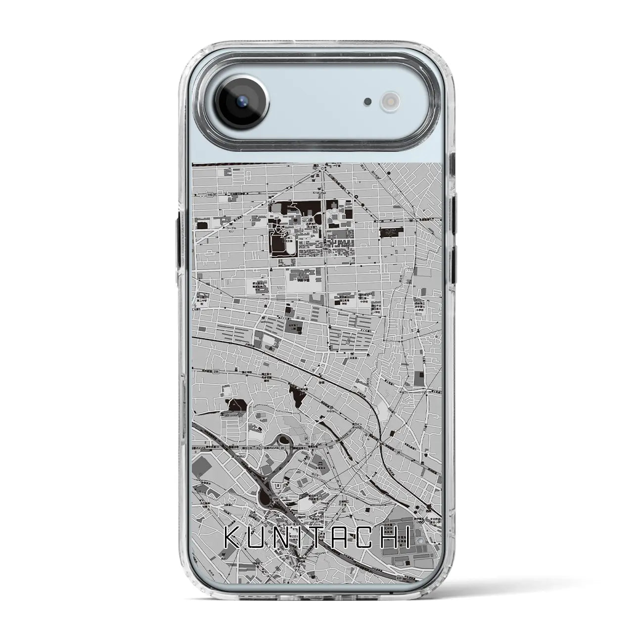 【国立（東京都）】地図柄iPhoneケース（MagSafeタイプ）