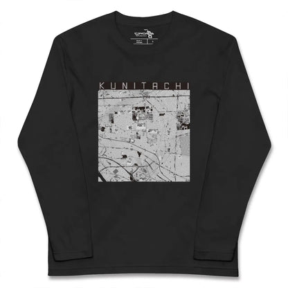 【国立（東京都）】地図柄ロングスリーブTシャツ