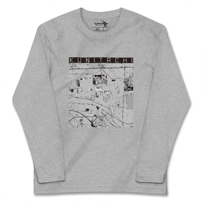 【国立（東京都）】地図柄ロングスリーブTシャツ