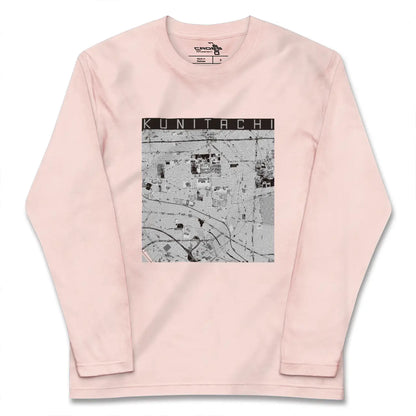 【国立（東京都）】地図柄ロングスリーブTシャツ