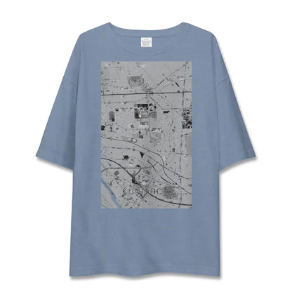【国立（東京都）】地図柄ビッグシルエットTシャツ