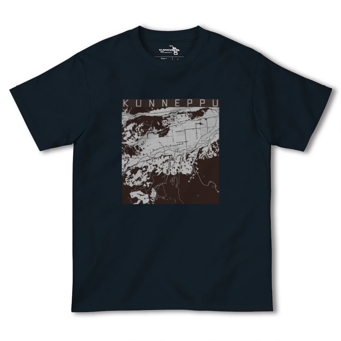 【訓子府(北海道)】地図柄ヘビーウェイトTシャツ