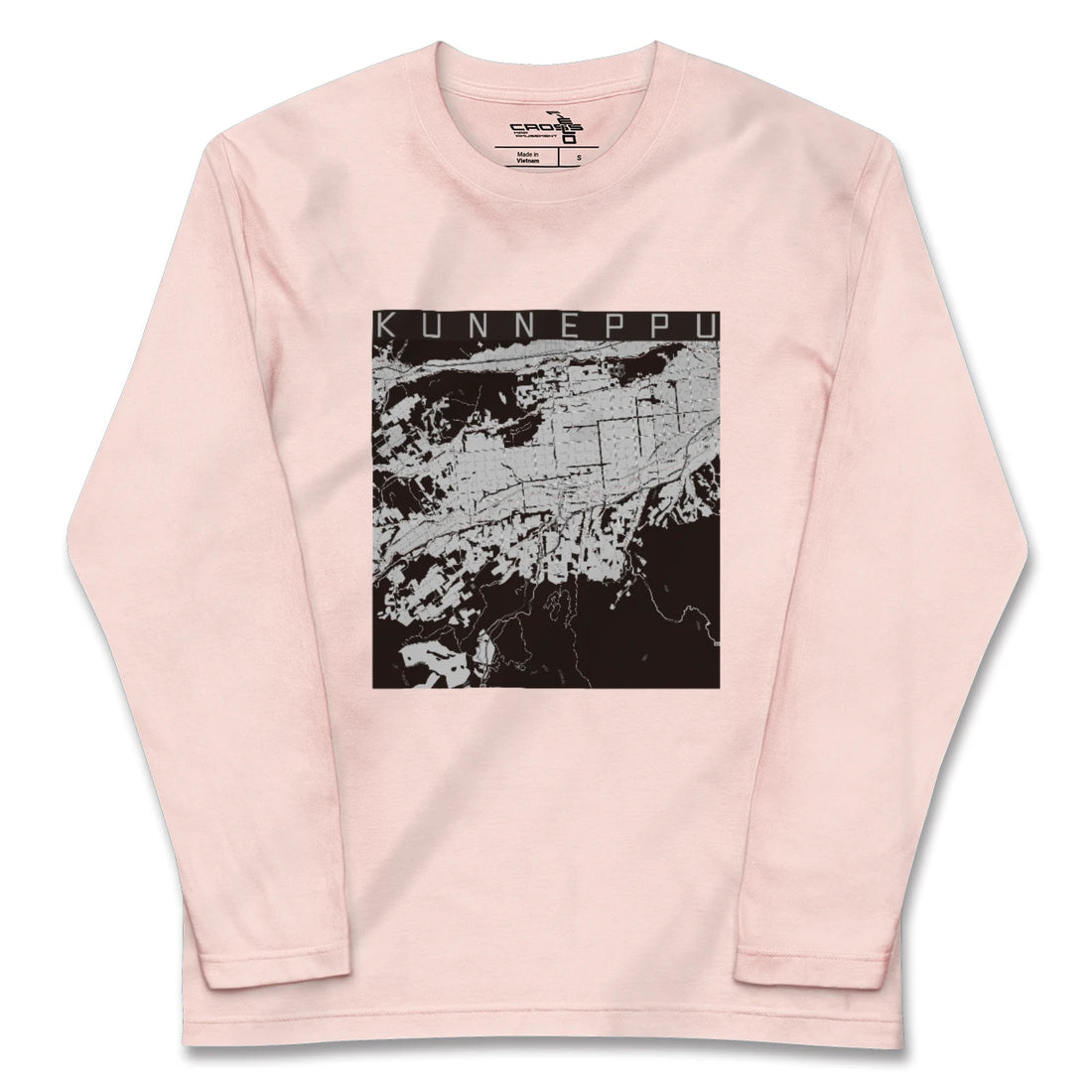 【訓子府(北海道)】地図柄ロングスリーブTシャツ