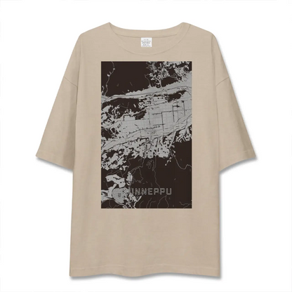 【訓子府（北海道）】地図柄ビッグシルエットTシャツ