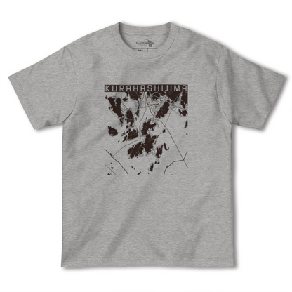 【倉橋島（広島県）】地図柄ヘビーウェイトTシャツ