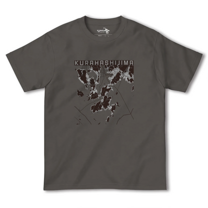 【倉橋島（広島県）】地図柄ヘビーウェイトTシャツ