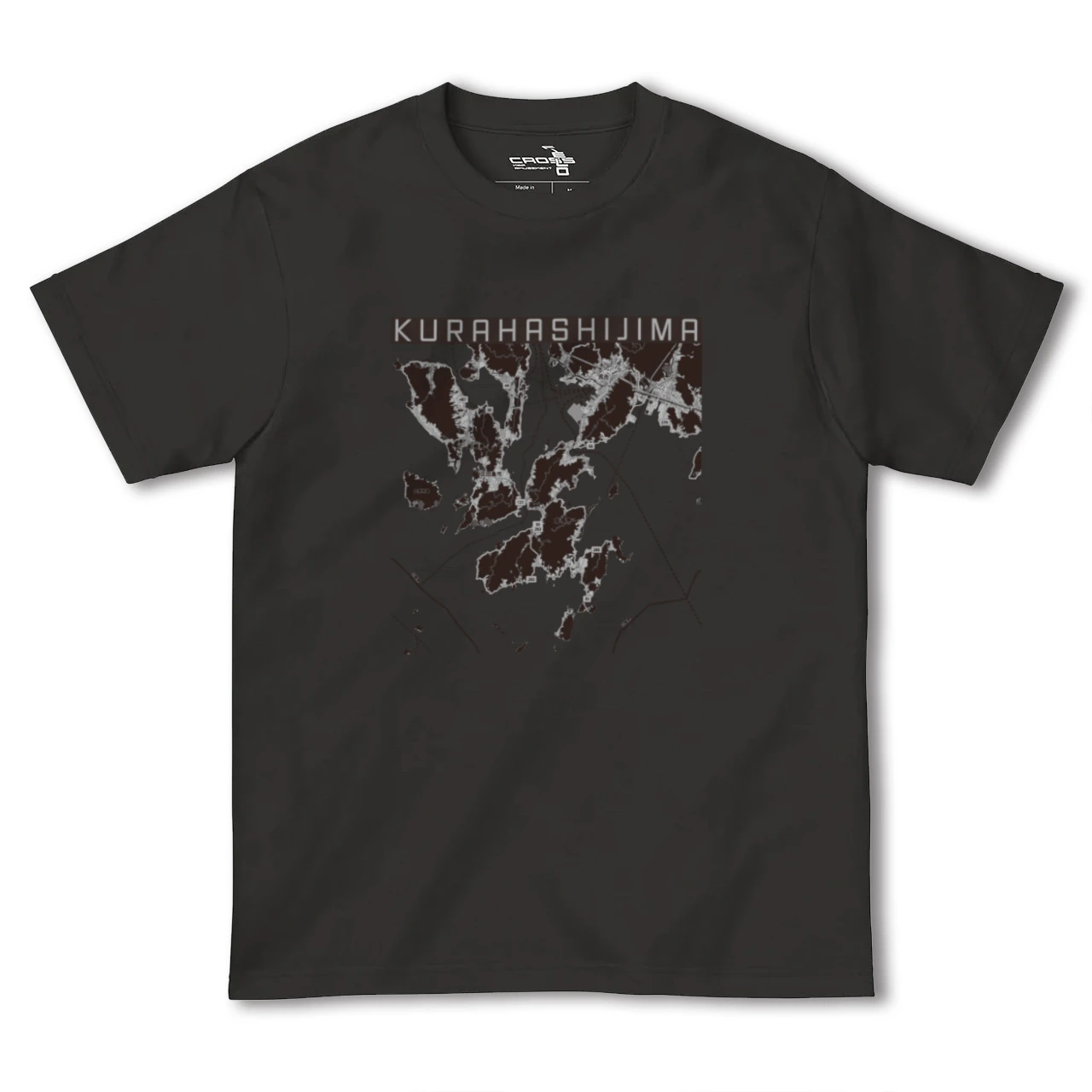【倉橋島（広島県）】地図柄ヘビーウェイトTシャツ