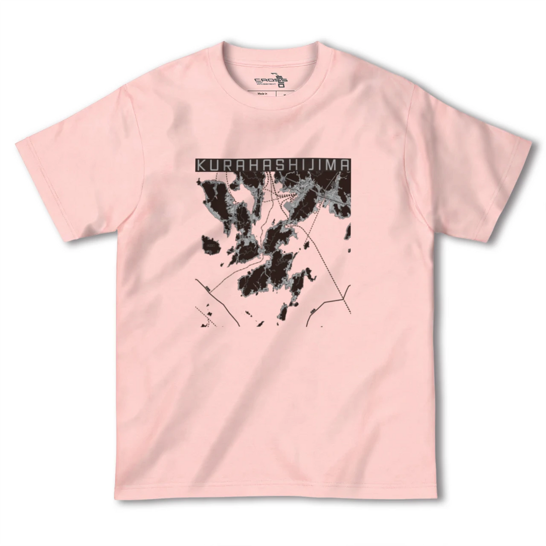 【倉橋島（広島県）】地図柄ヘビーウェイトTシャツ