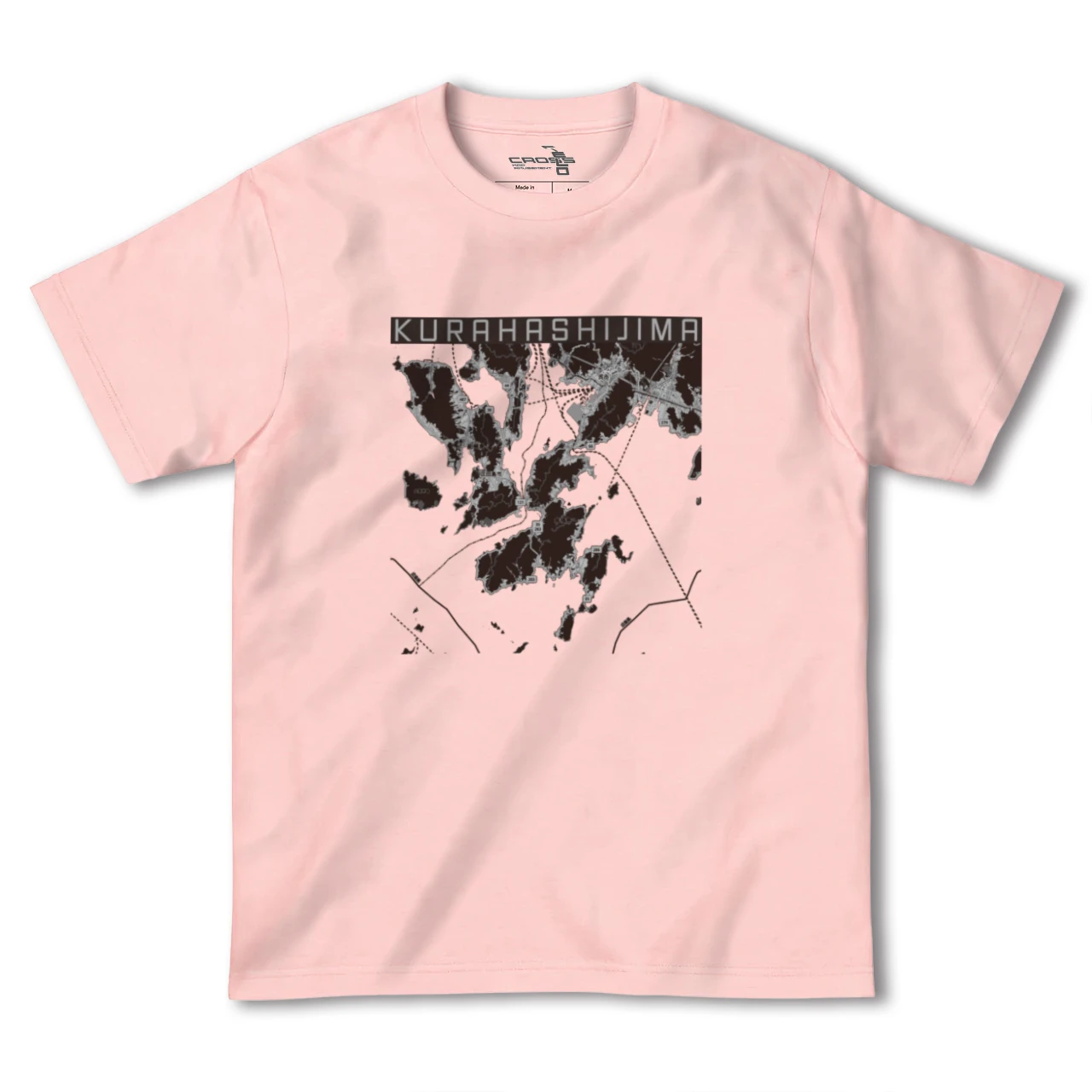 【倉橋島（広島県）】地図柄ヘビーウェイトTシャツ