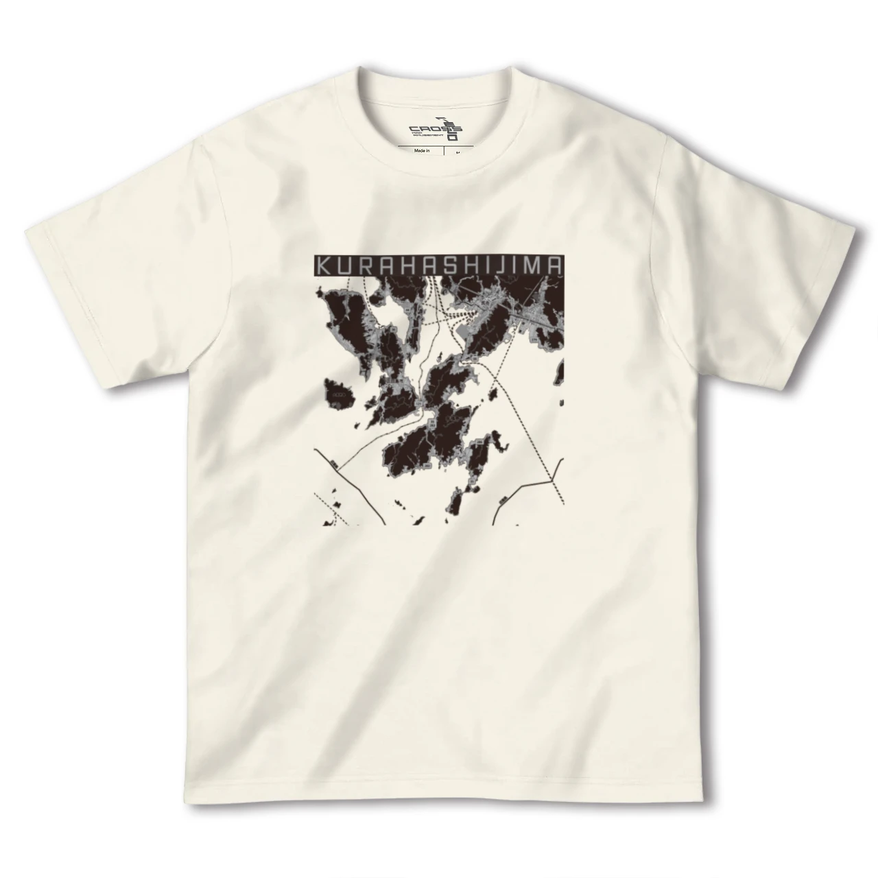 【倉橋島（広島県）】地図柄ヘビーウェイトTシャツ