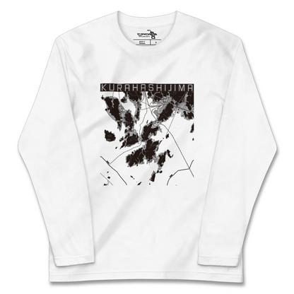 【倉橋島（広島県）】地図柄ロングスリーブTシャツ