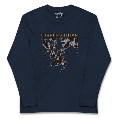 【倉橋島（広島県）】地図柄ロングスリーブTシャツ