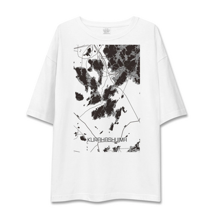 【倉橋島（広島県）】地図柄ビッグシルエットTシャツ