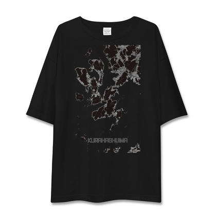 【倉橋島（広島県）】地図柄ビッグシルエットTシャツ