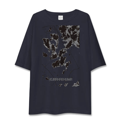 【倉橋島（広島県）】地図柄ビッグシルエットTシャツ