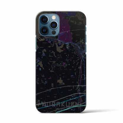 【苦楽園（兵庫県）】地図柄iPhoneケース（バックカバータイプ）