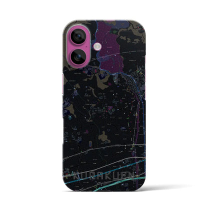 【苦楽園（兵庫県）】地図柄iPhoneケース（バックカバータイプ）