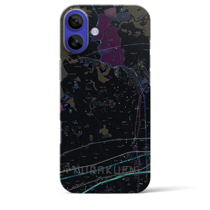 【苦楽園（兵庫県）】地図柄iPhoneケース（バックカバータイプ）