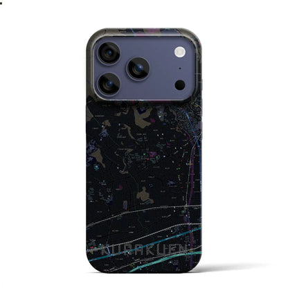 【苦楽園（兵庫県）】地図柄iPhoneケース（バックカバータイプ）