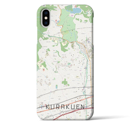 【苦楽園（兵庫県）】地図柄iPhoneケース（バックカバータイプ）